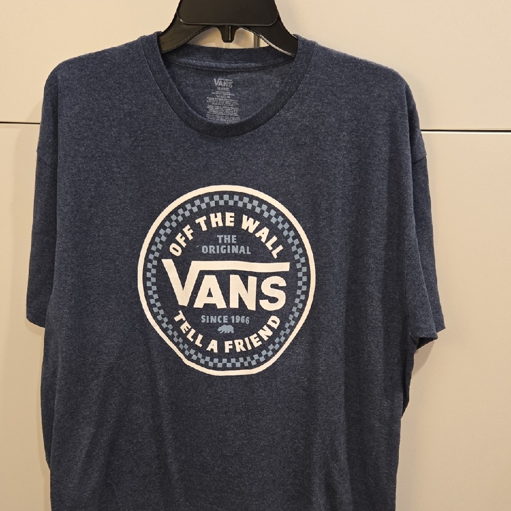 Vans Navy Logo Tee